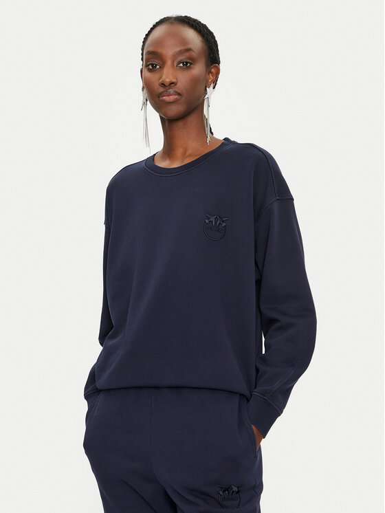 PINKO Pinko Pulóver Felpa 101831 A21P Sötétkék Regular Fit
