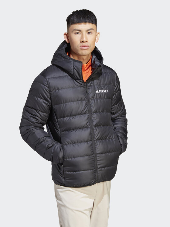 adidas adidas Vatovaná bunda Terrex Multi Light Down IP6038 Černá Slim Fit