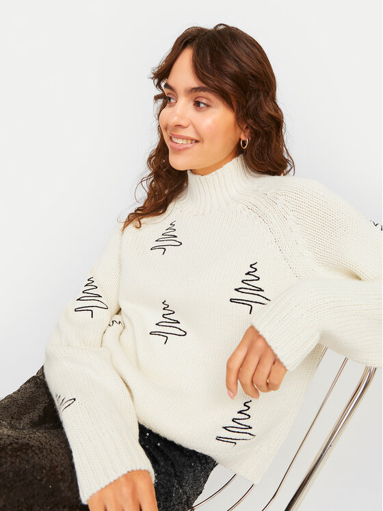JJXX JJXX Rollkragenpullover Hollie 12266675 Écru Regular Fit