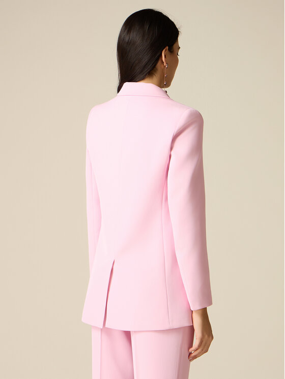 Oltre Oltre Giacca da abito Q814R004612N006 Rosa Slim Fit