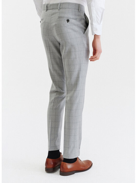 Pako Lorente Pako Lorente Spodnie garniturowe P23SP-6G-015 Szary Slim Fit