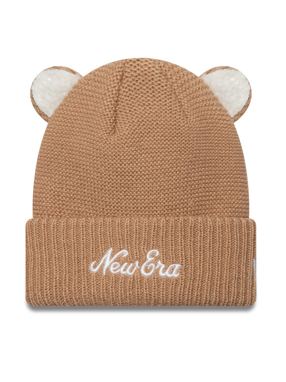 Căciulă New Era Teddy Bear Ears Cuff Knit Beanie 60580864 Maro