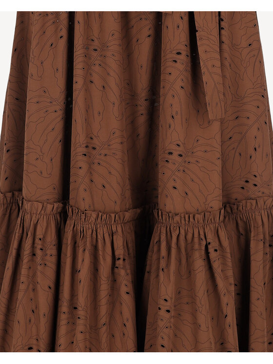 Castellani Castellani Sukienka codzienna Sukienka Liguria Brązowy Regular Fit