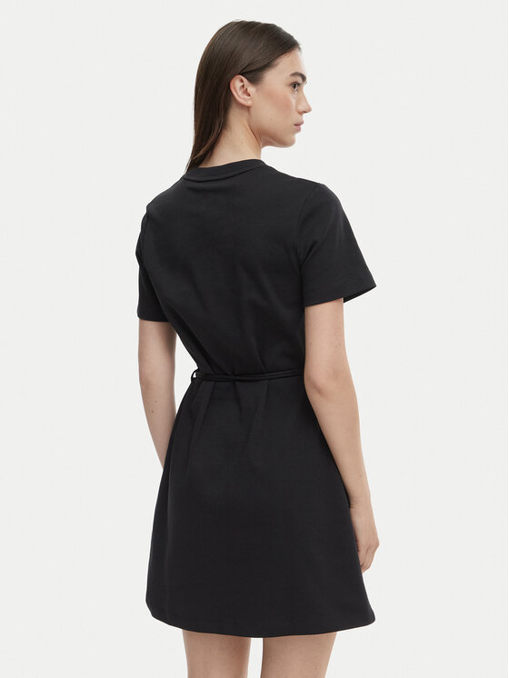 Tommy Hilfiger Tommy Hilfiger Kasdieninė suknelė WW0WW49772 Juoda Regular Fit