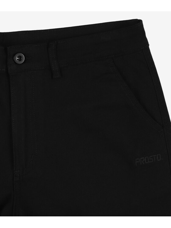 PROSTO. PROSTO. Spodnie materiałowe Mavic Czarny Regular Fit