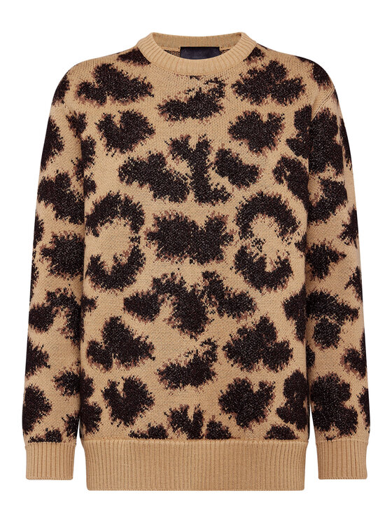 PHILIPP PLEIN PHILIPP PLEIN Bluza 5809 Brązowy Regular Fit