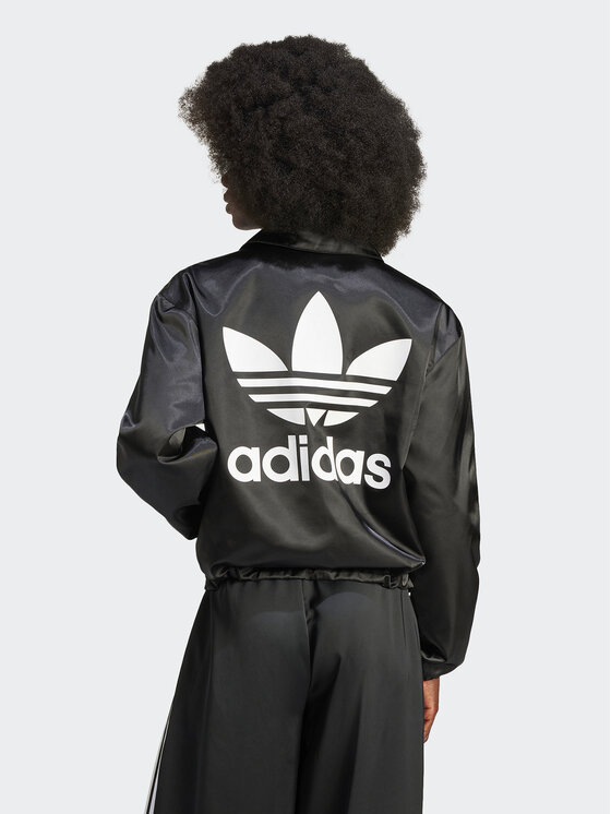 adidas Giacca di transizione Trefoil IU2531 Nero Loose Fit Modivo