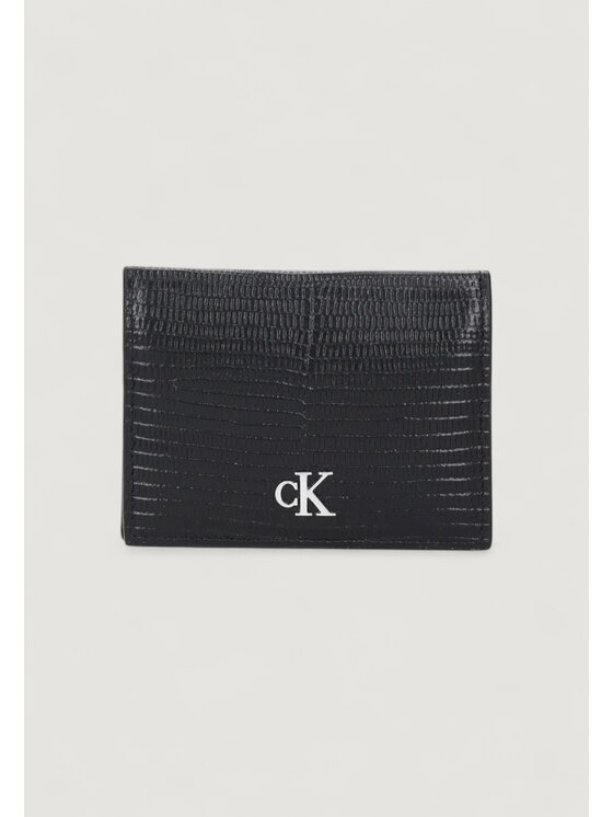 Calvin Klein Calvin Klein Πορτοφόλι LZRD EMBSSD LTHR 6CC Μαύρο