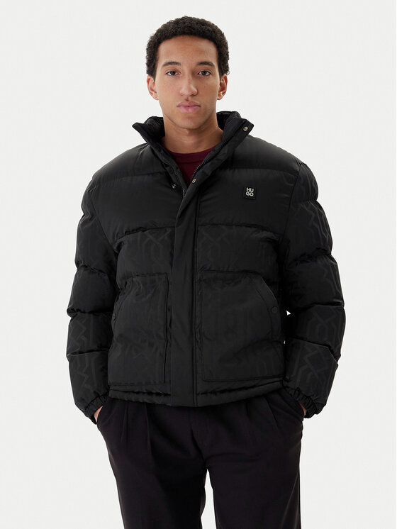 HUGO HUGO Žieminė striukė Balto2541 50549096 Juoda Regular Fit