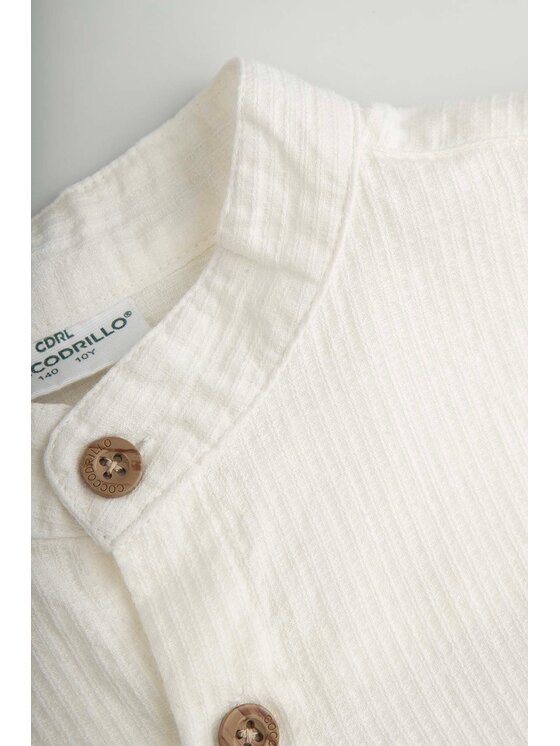 Coccodrillo Coccodrillo Košeľa WC6136201TBJ-003 Krémová Regular Fit
