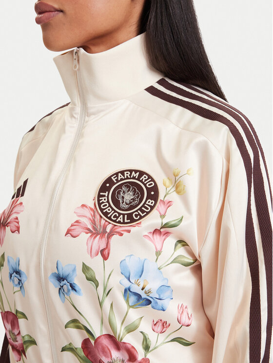 adidas adidas Bluza Adidas X Farm Rio Premium KZ5539 Kremowy Regular Fit