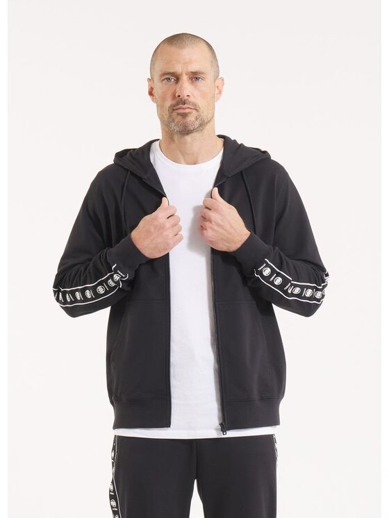 PITBULL PITBULL Bluza Bluza męska rozpinana z kapturem TAPE NUGGET M Czarny Regular Fit