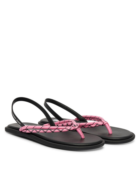 Tommy Jeans Tommy Jeans Sandały Tjw Casual Rope Sandal EN0EN02951 Różowy
