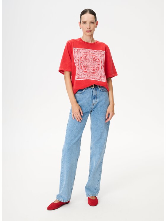 LEBRAND LEBRAND T-Shirt Danny Czerwony Regular Fit