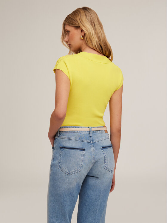 Motivi Motivi Cardigan M288W003368N018 Giallo Regular Fit