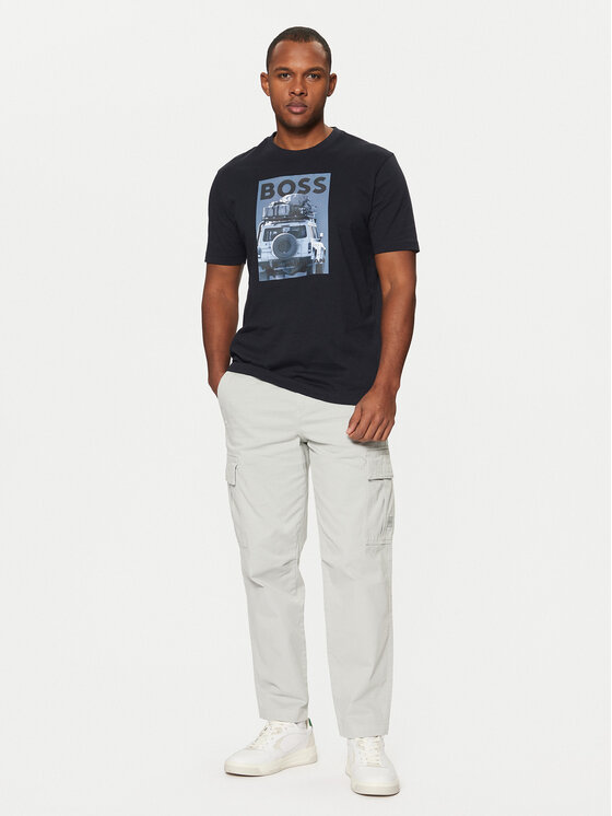 BOSS BOSS T-shirt Te_Mextour 50535079 Tamnoplava Regular Fit