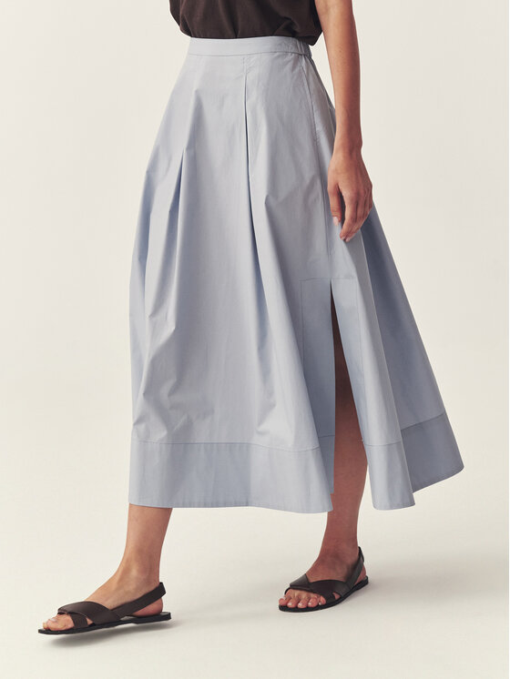 TATUUM TATUUM Spódnica midi KOPENTI Niebieski Flare Fit