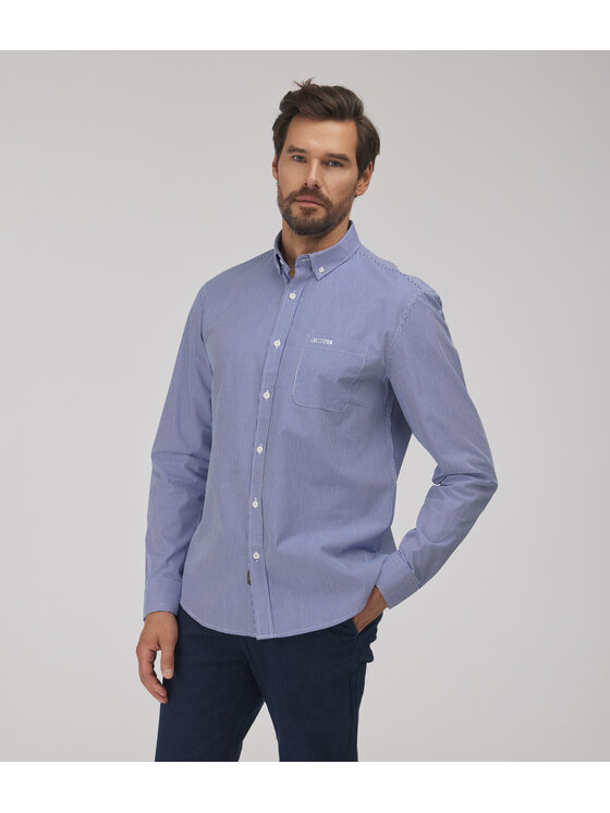 Lee Cooper Lee Cooper Koszula jeansowa LARS Niebieski Regular Fit