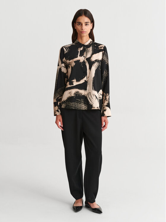 TATUUM TATUUM Koszula SEKI Czarny Loose Fit