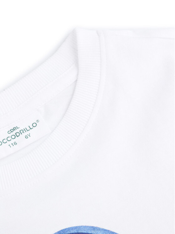 Coccodrillo Coccodrillo T-Shirt WC5143201IBK Biały Regular Fit