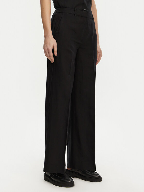 Calvin Klein Calvin Klein Palazzo kalhoty K20K208381 Černá Wide Leg