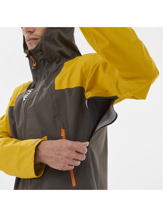 Millet Millet Kurtka przeciwdeszczowa Fitz Roy Jkt M Khaki Regular Fit