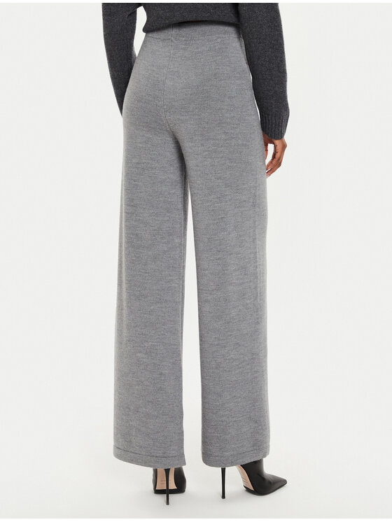 Weekend Max Mara Weekend Max Mara Spodnie dzianinowe Epopea 2426336038 Szary Regular Fit