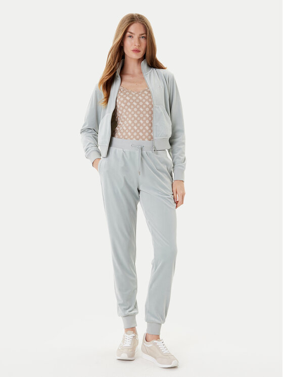 Guess Guess Majica dugih rukava V3BQ22 K0232 Zelena Regular Fit