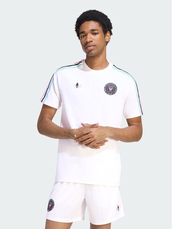 adidas adidas Koszulka techniczna 172017 Biały Slim Fit