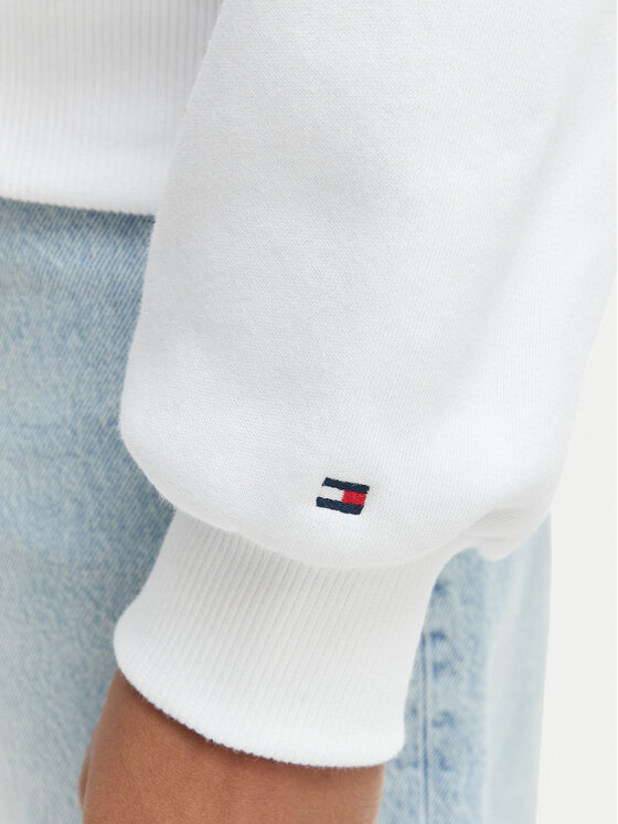 Tommy Hilfiger Tommy Hilfiger Суитшърт WW0WW47831 Бял Regular Fit