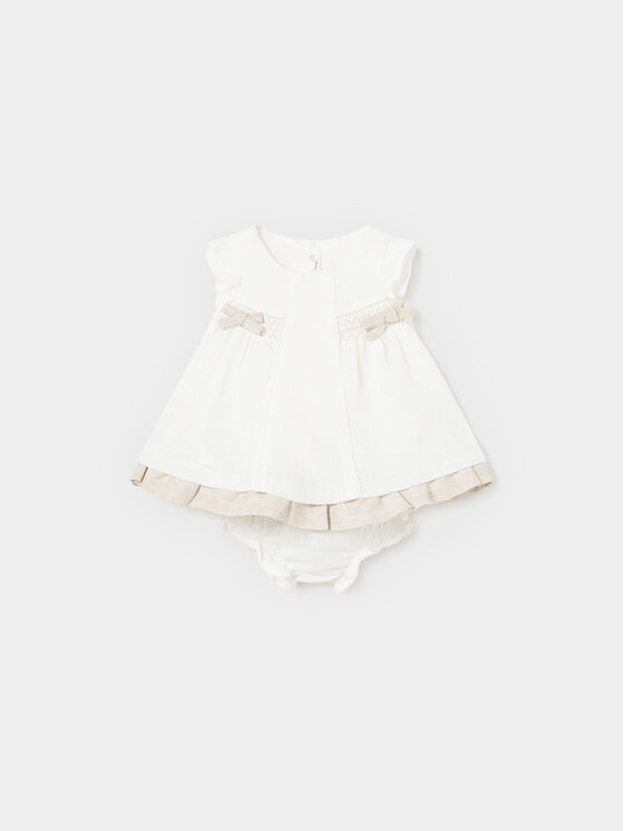 Mayoral Mayoral Sommerkleid 1828 Écru Regular Fit