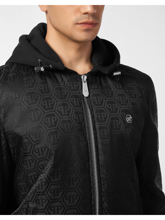 PHILIPP PLEIN PHILIPP PLEIN Kurtka bomber 27017 Czarny Regular Fit
