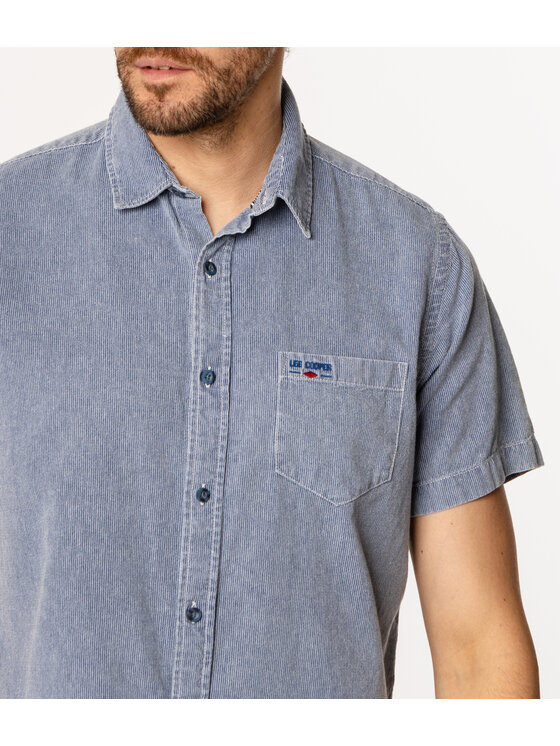 Lee Cooper Lee Cooper Koszula WILL2 1141 Niebieski Regular Fit