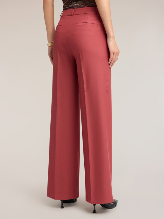 Motivi Motivi Spodnie materiałowe P03PQ004767N036 Czerwony Flare Fit