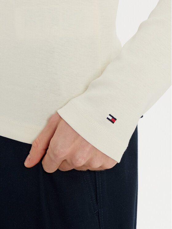 Tommy Hilfiger Tommy Hilfiger Polo WW0WW45308 Écru Slim Fit