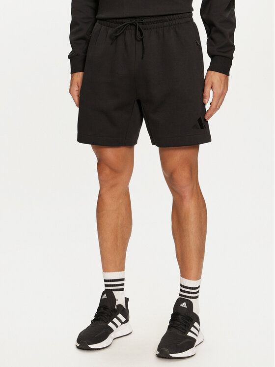 adidas adidas Pantaloni scurți sport Z.N.E. JE7540 Negru Loose Fit