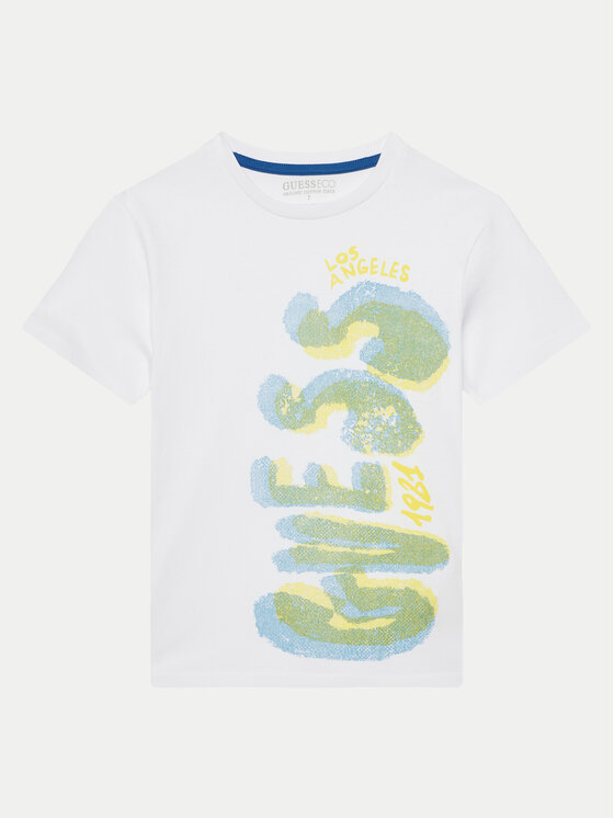 Guess Guess T-Shirt L5GI12K8HM4 Bílá Classic Fit