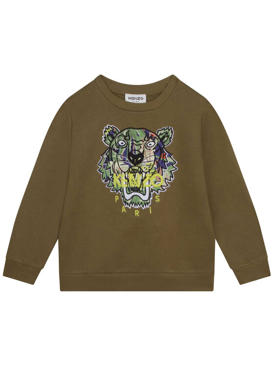 Kenzo Kids Džemperis ar kapuci K25795 S Zaļš Regular Fit