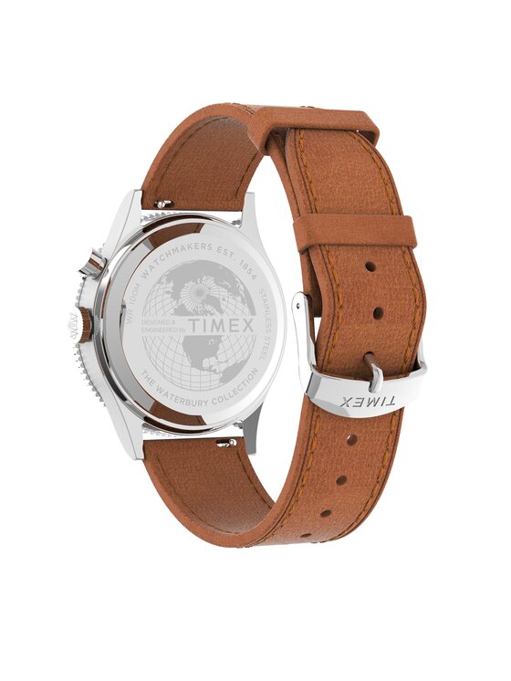 Timex Timex Zegarek TW2V74000 Brązowy