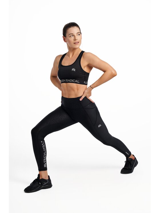 ROUGH RADICAL ROUGH RADICAL Legginsy SPEED X Czarny Slim Fit