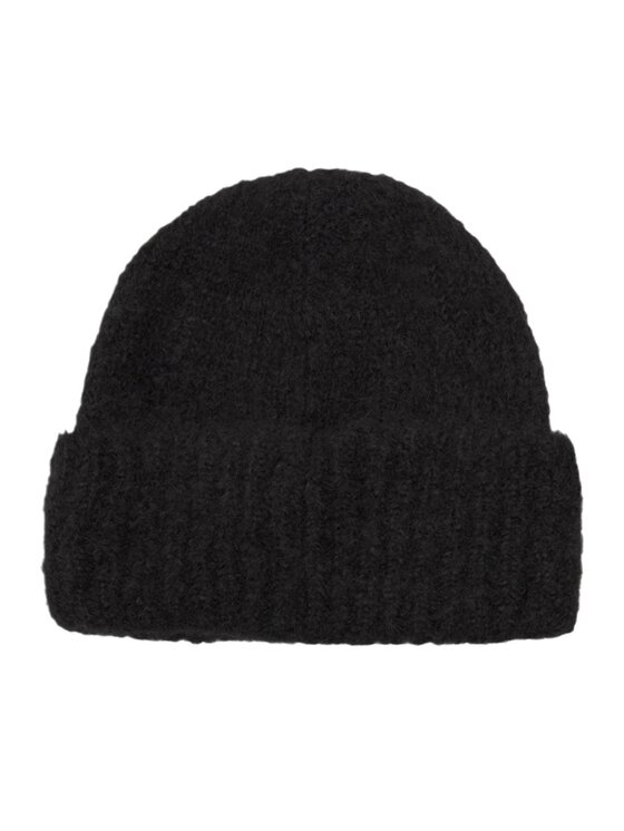 Calvin Klein Calvin Klein Čepice SATIN LABEL WOOL-BLEND BEANIE K60K611161 Černá