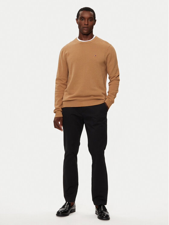 Tommy Hilfiger Tommy Hilfiger Džemper Essential MW0MW36347 Smeđa Regular Fit