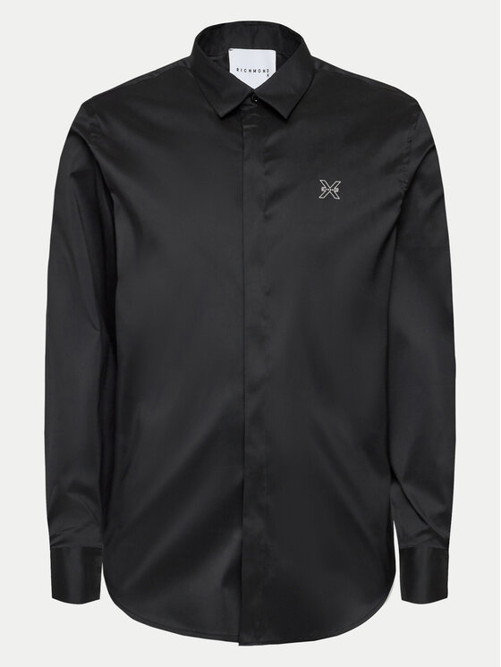 Richmond X Richmond X Košulja Lancan UMP24105CA Crna Slim Fit