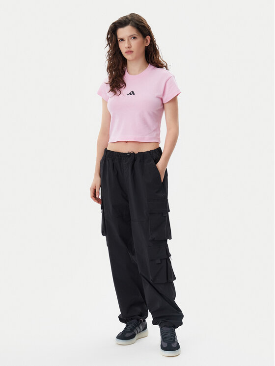adidas adidas T-Shirt Future Icons Small Logo Baby JE4003 Różowy Slim Fit