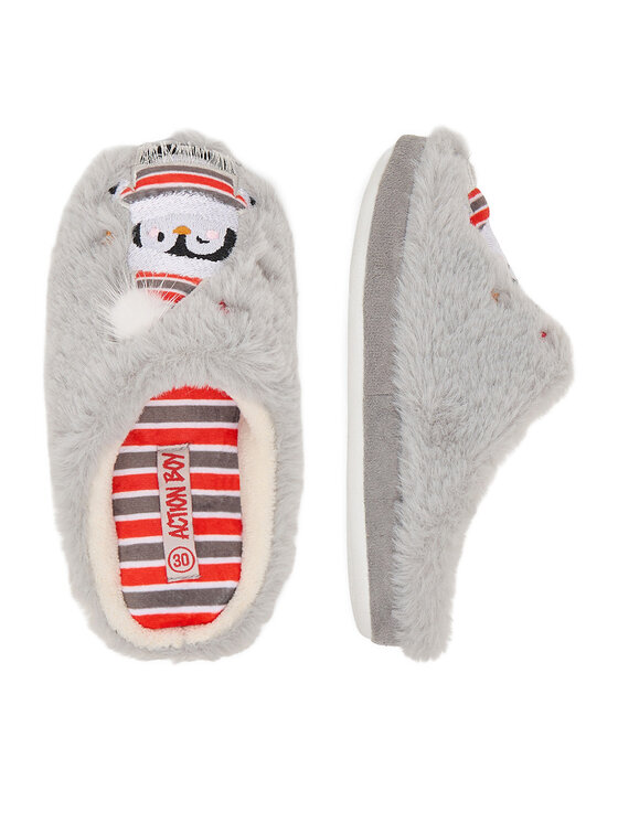 Action Boy Action Boy Hausschuhe 22SAG5005 Grau