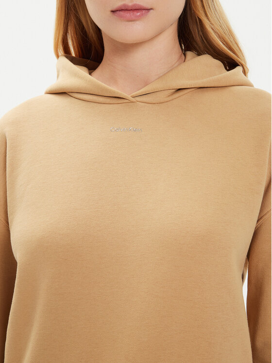 Calvin Klein Calvin Klein Majica dugih rukava Nano Logo K20K207202 Bež Relaxed Fit