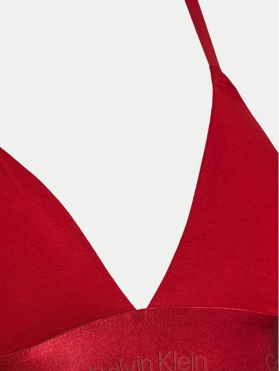 Calvin Klein Underwear Calvin Klein Underwear Podprsenka Bralette Lightly Lined Triangle 000QF7994E Bordó