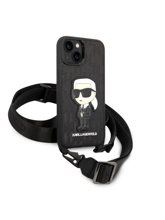 KARL LAGERFELD KARL LAGERFELD Etui na telefon iPhone 14 Plus Czarny