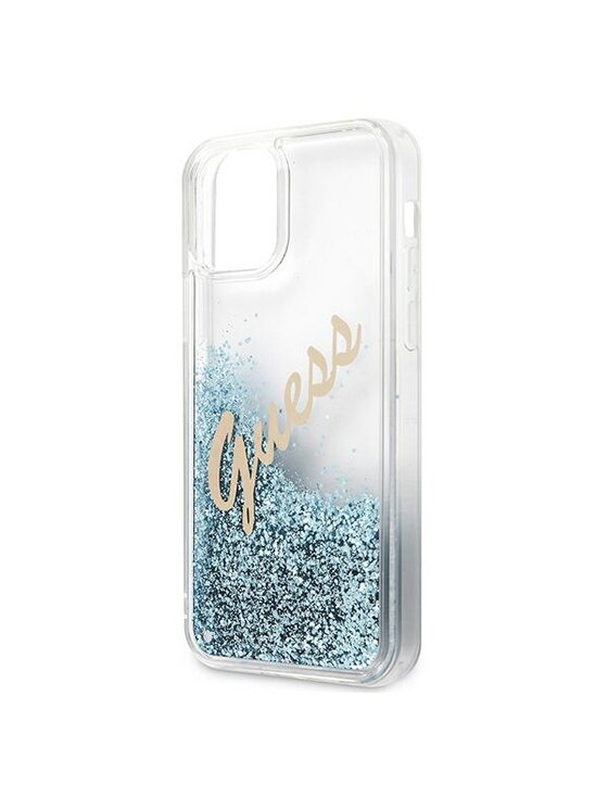 Guess Guess Etui na telefon iPhone 12 Pro Max Niebieski