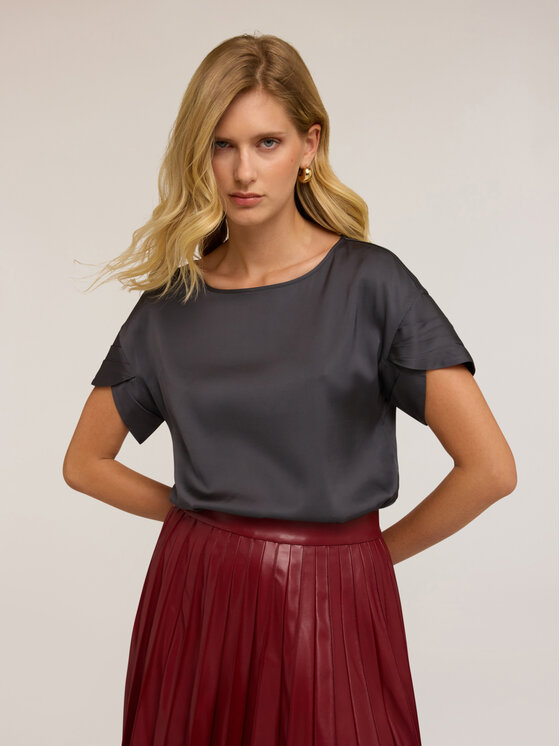 Motivi Motivi Blusa 2794W000736N013 Grigio Boxy Fit